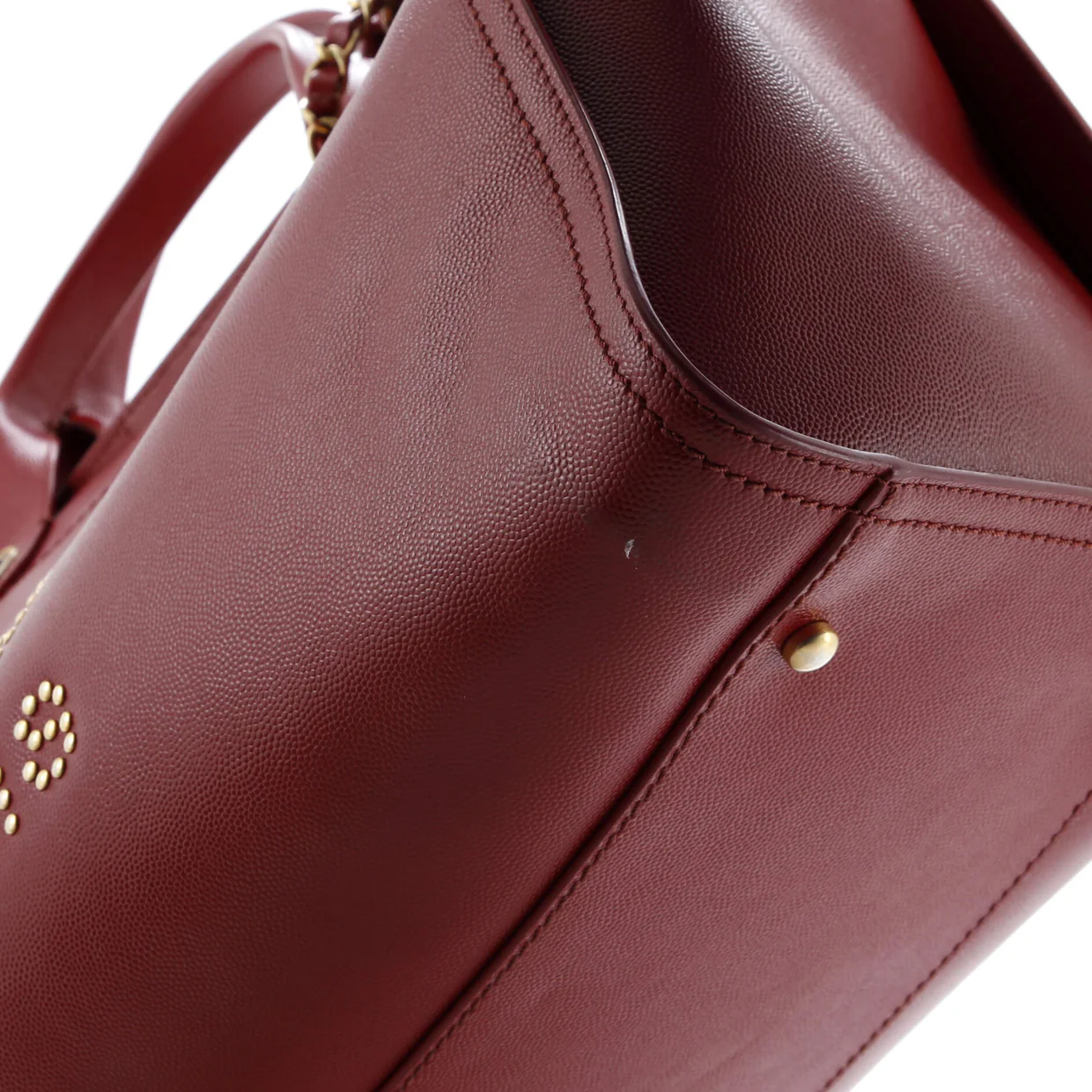 Deauville Tote Studded Caviar Medium - Deep Luxury