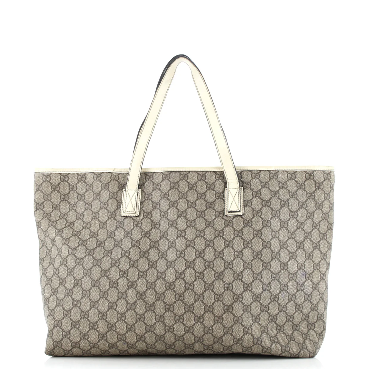 Plus Tote GG Coated Canvas with Leather Large - Deep Luxury
