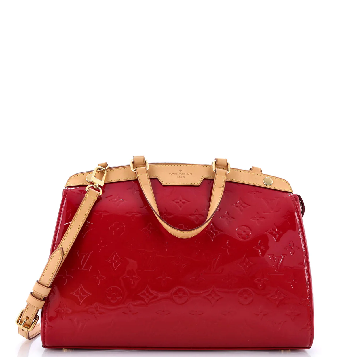 Brea Handbag Monogram Vernis MM - Deep Luxury