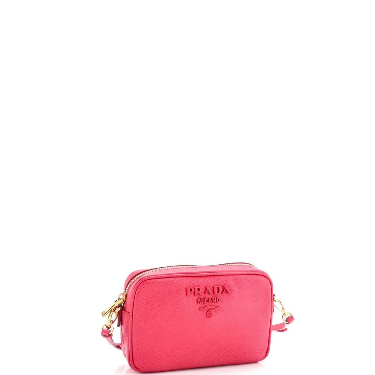 Monochrome Camera Bag Saffiano Leather Small - Deep Luxury
