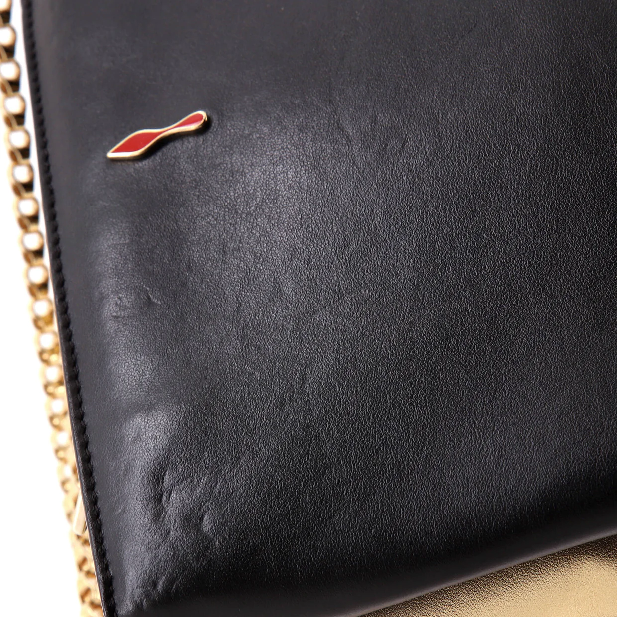 Triloubi Chain Bag Spiked Leather Small - Deep Luxury