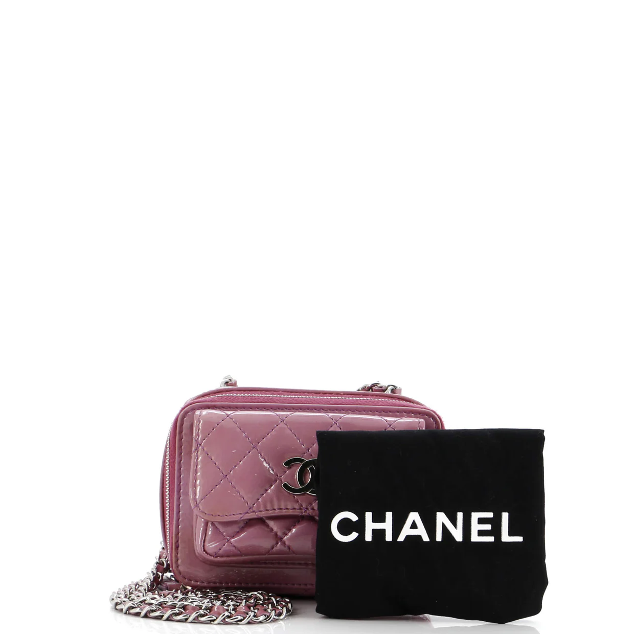 Pocket Box Camera Case Quilted Patent Mini - Deep Luxury