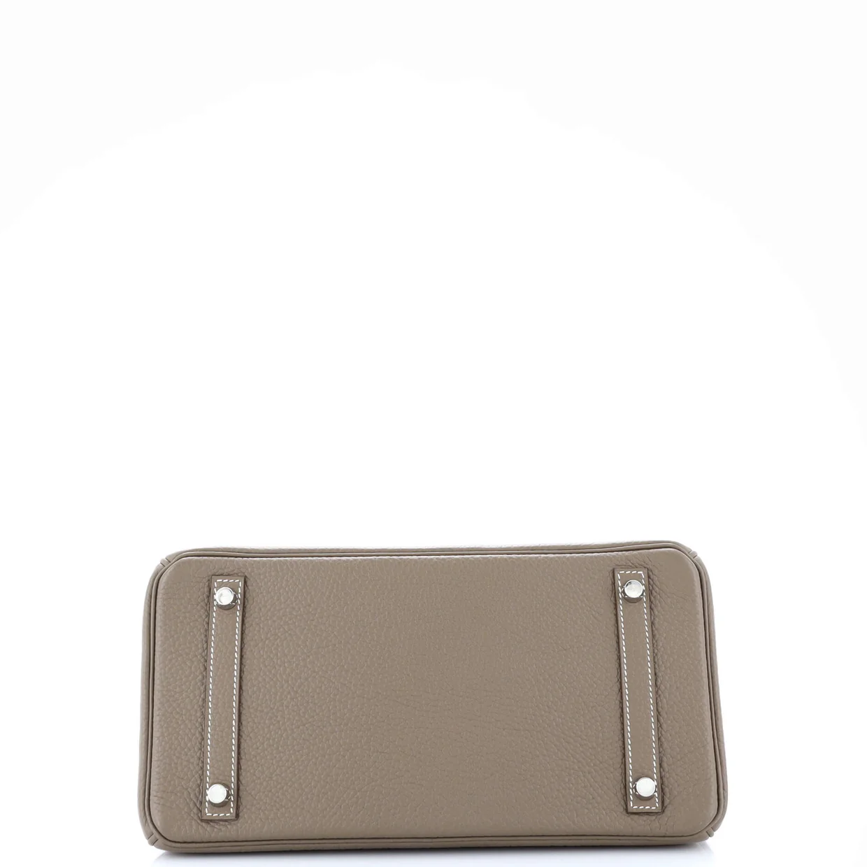 Birkin Handbag Grey Clemence with Palladium Hardware 30 - Deep Luxury