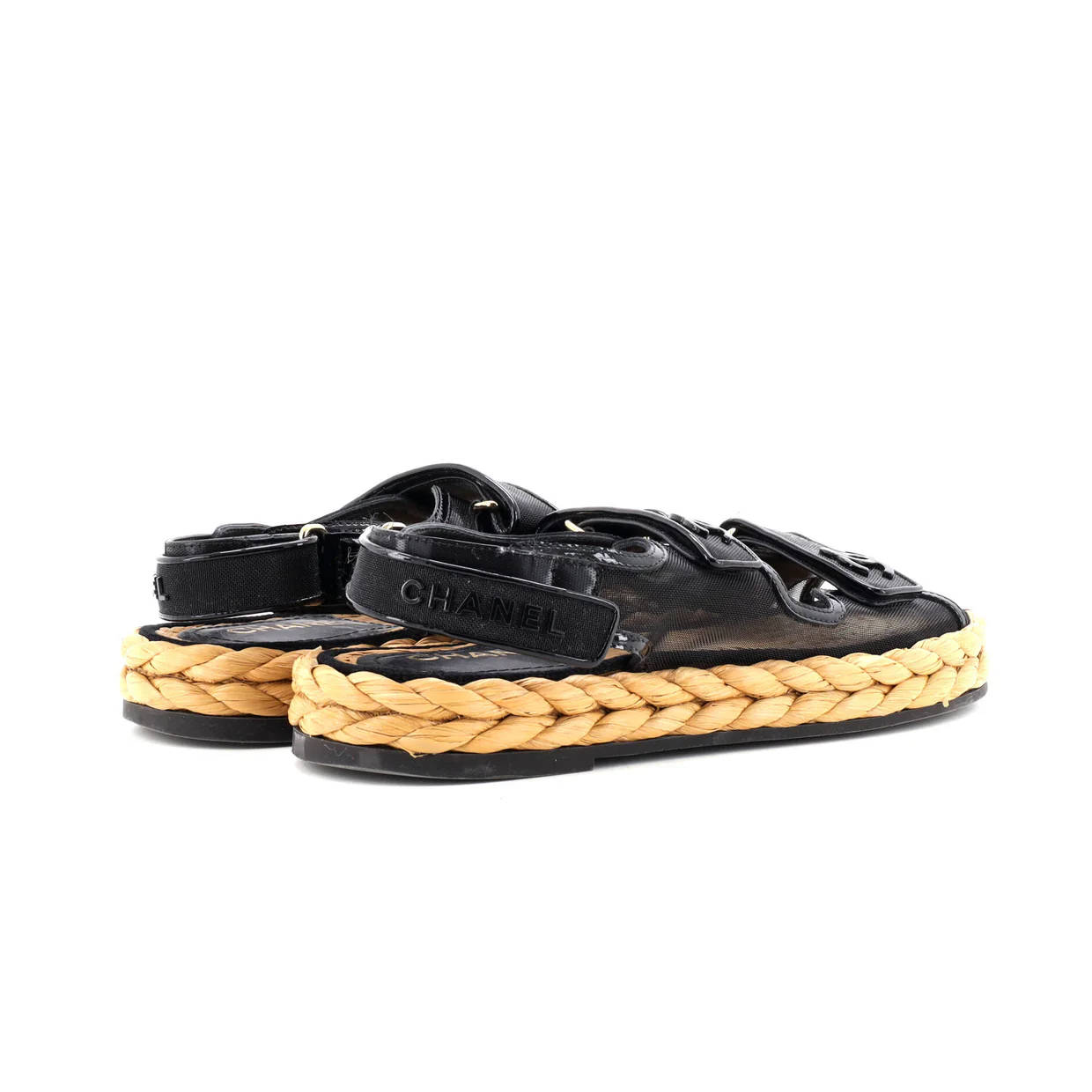 Women's Velcro Espadrille Dad Sandals Mesh - Deep Luxury