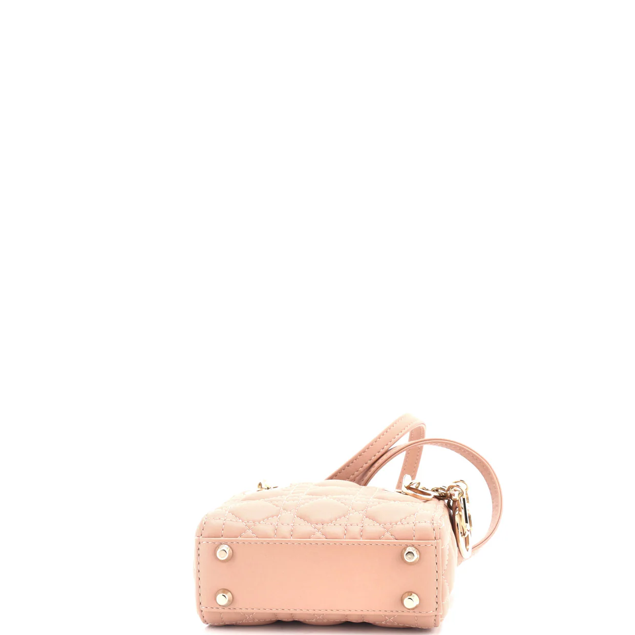 Lady Dior Bag Cannage Quilt Lambskin Micro - Deep Luxury