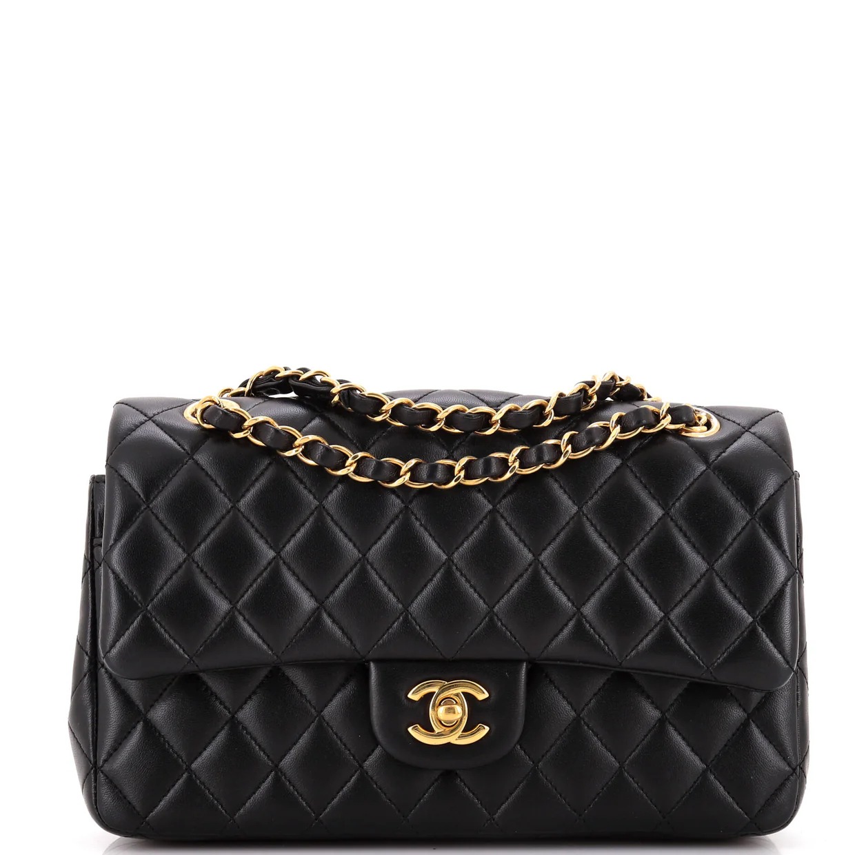 Classic Double Flap Bag Quilted Lambskin Medium - Deep Luxury