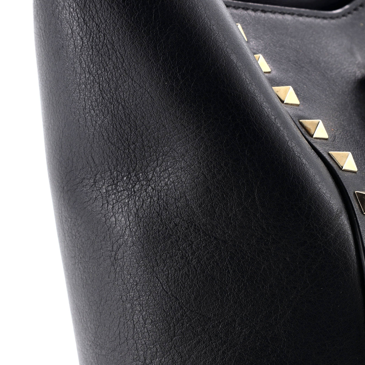 Rockstud Tote Rigid Leather Medium - Deep Luxury