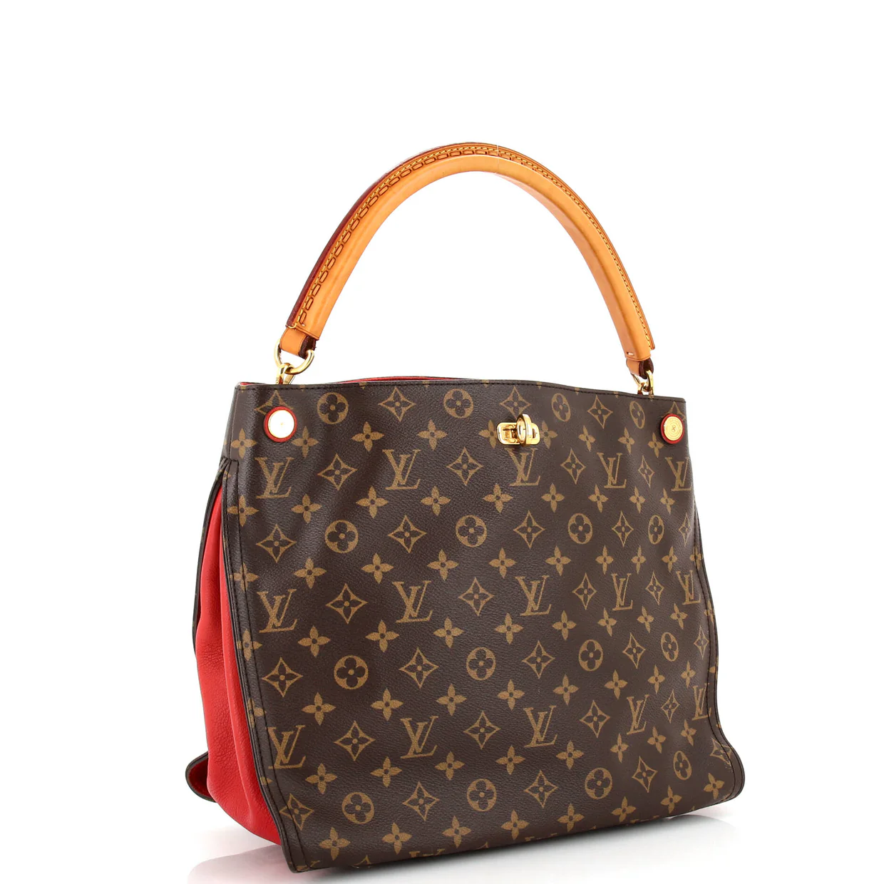Gaia Handbag Monogram Canvas - Deep Luxury