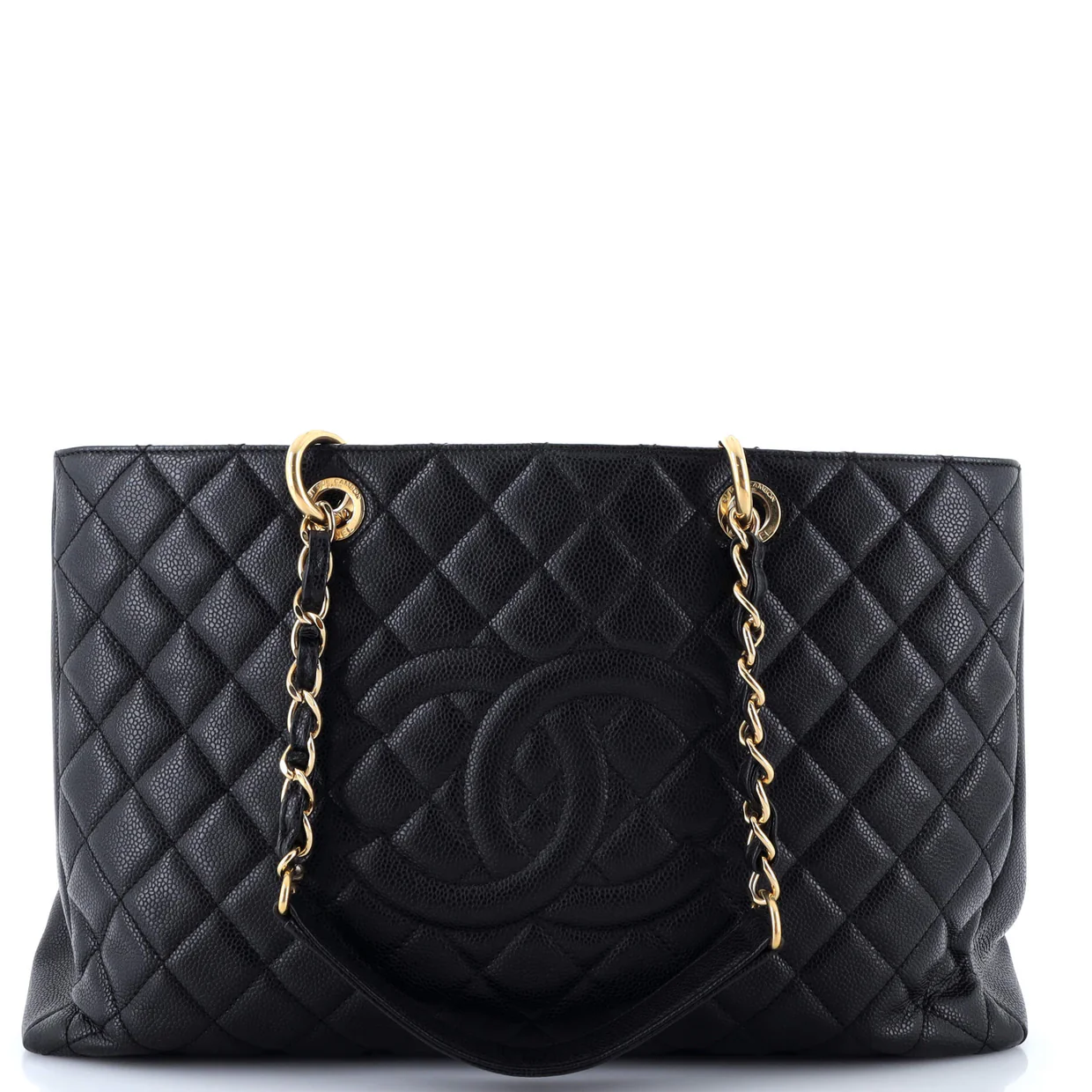 Grand Shopping Tote Quilted Caviar XL - Deep Luxury