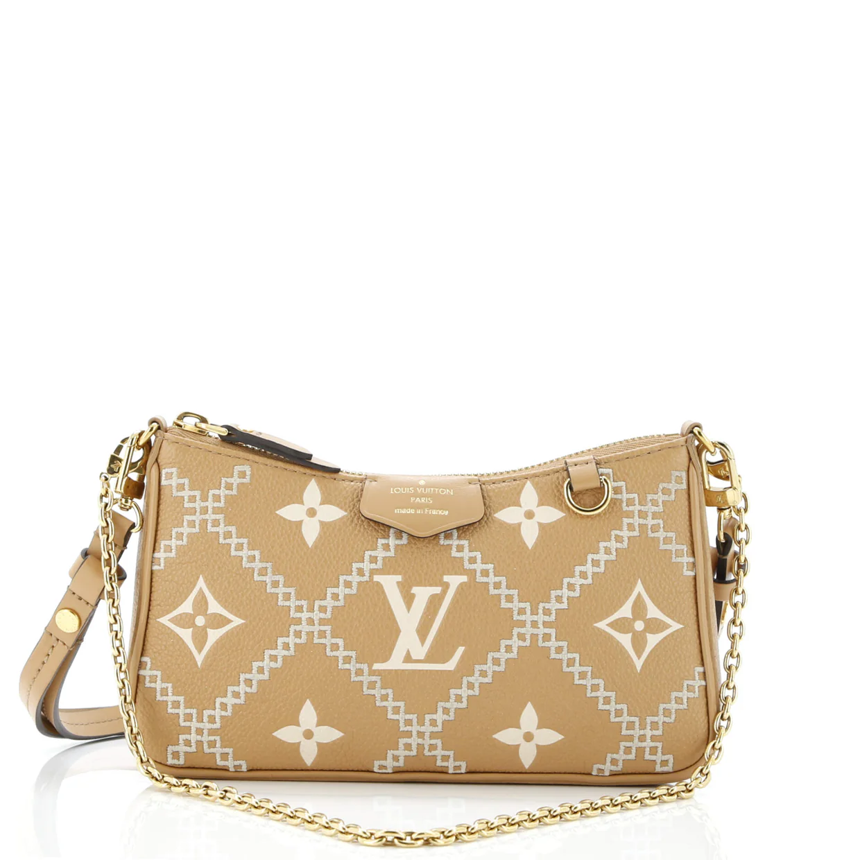 Easy Pouch on Strap Monogram Empreinte Giant Broderies - Deep Luxury