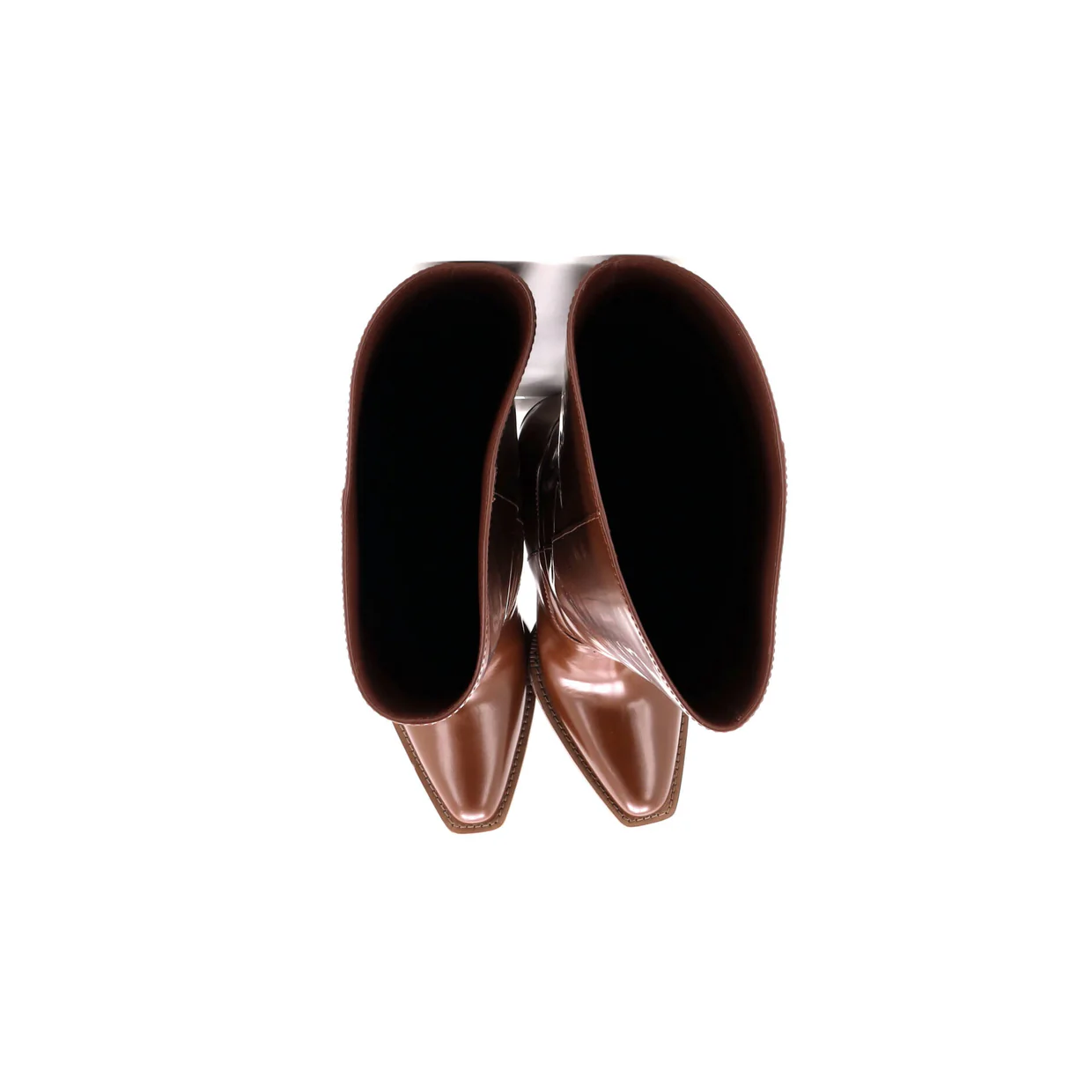 Women's Cut Knee High Boots Leather - Deep Luxury