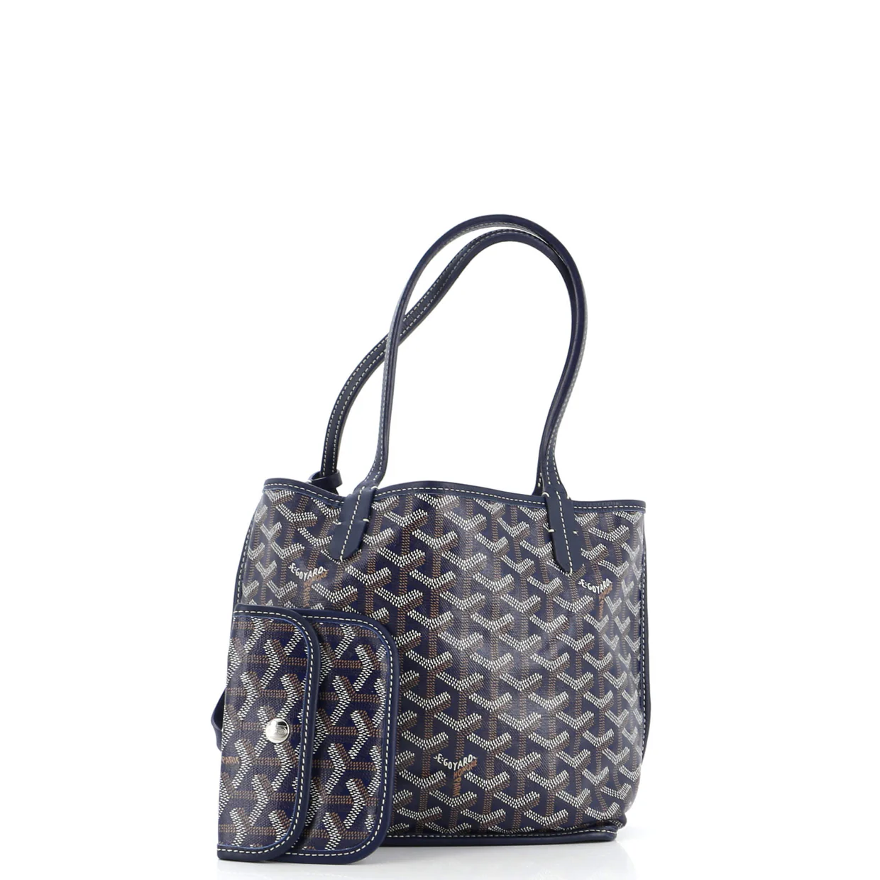 Anjou Reversible Tote Coated Canvas Mini - Deep Luxury