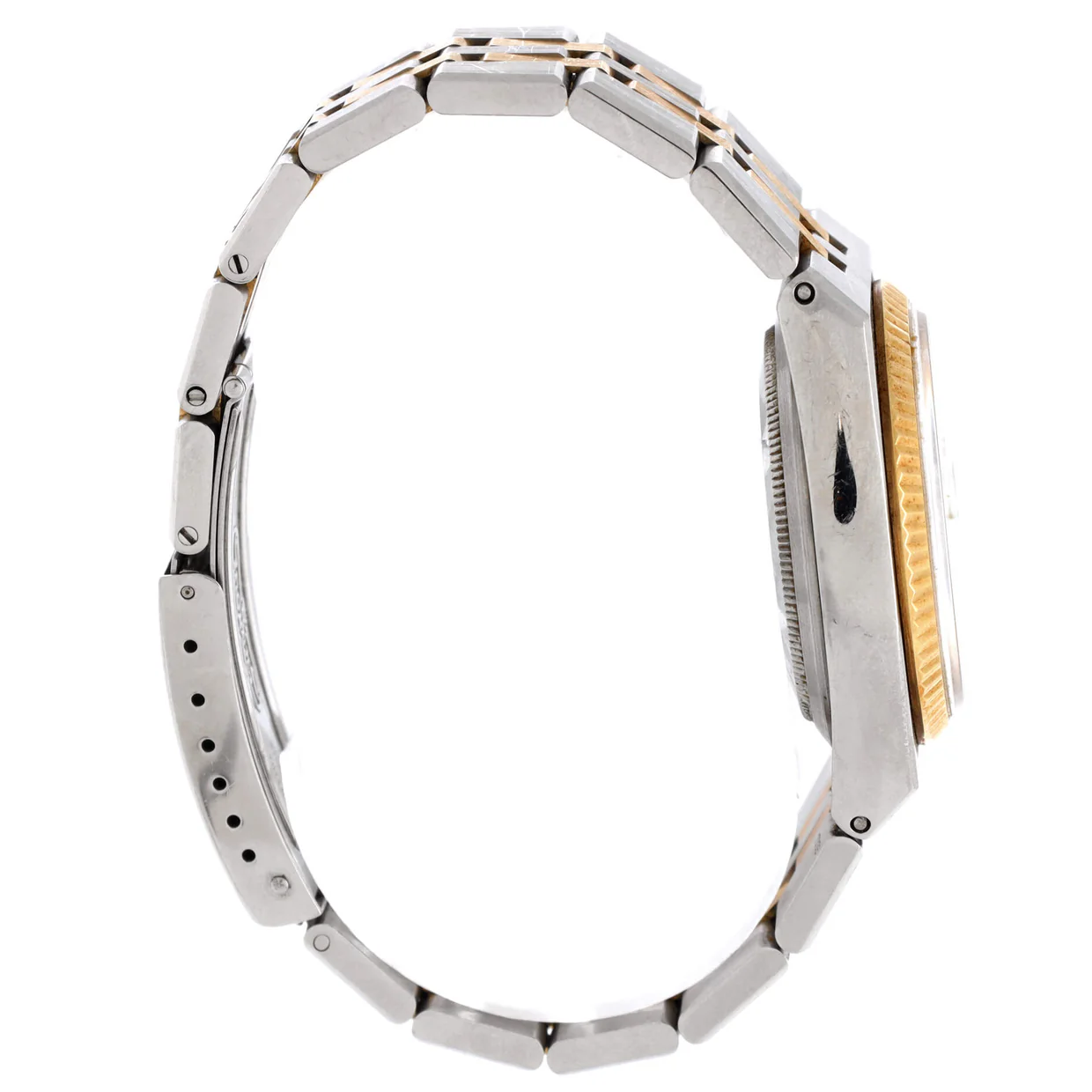 Oysterquartz Datejust Watch Stainless Steel and Yellow Gold with Diamond Markers 36 - Deep Luxury