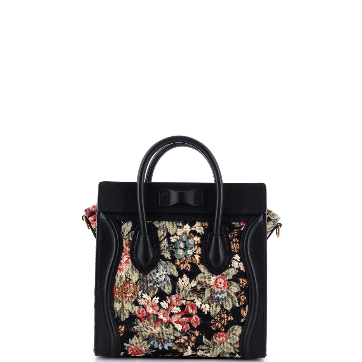 Luggage Bag Printed Jacquard and Leather Nano - Deep Luxury