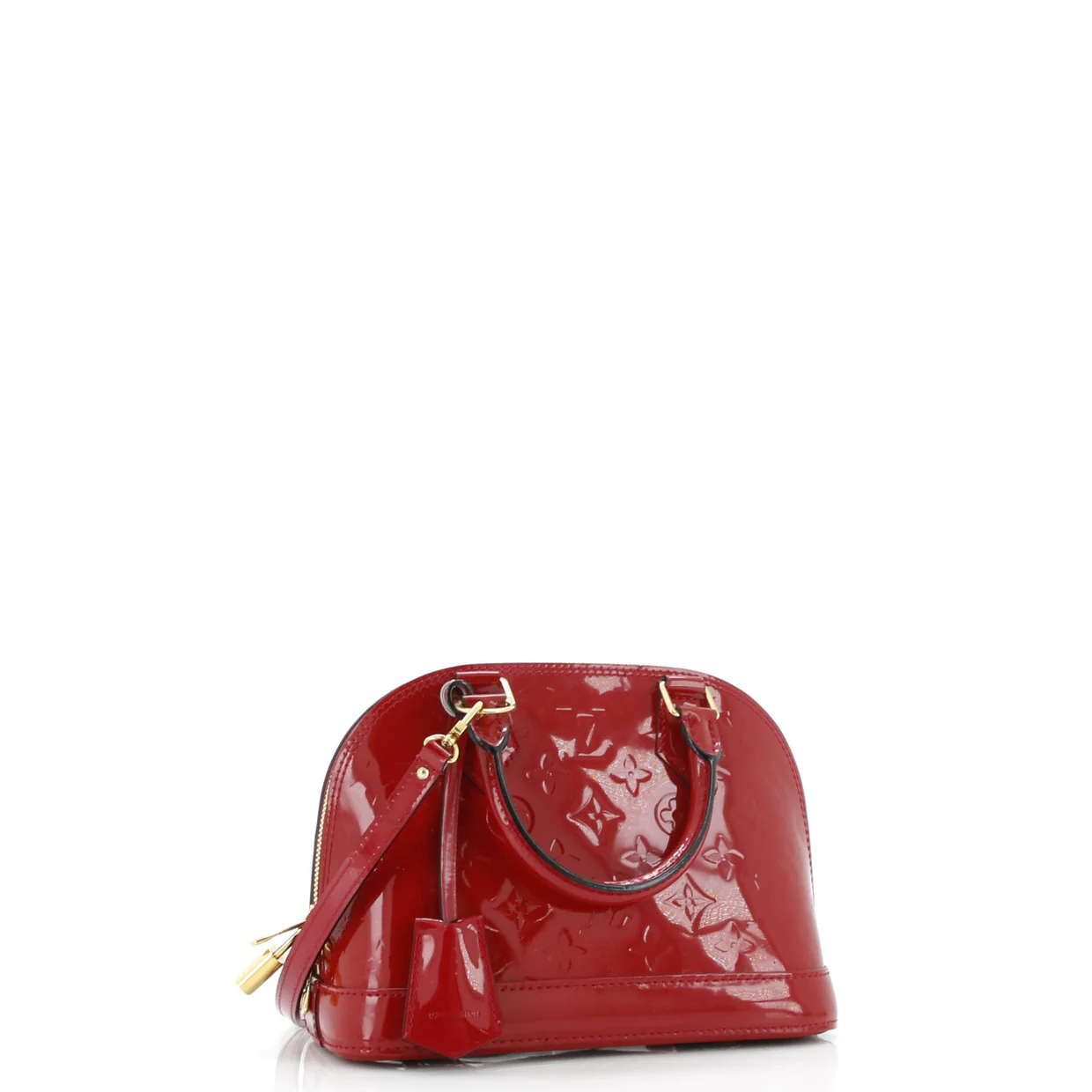 Alma Handbag Monogram Vernis BB - Deep Luxury