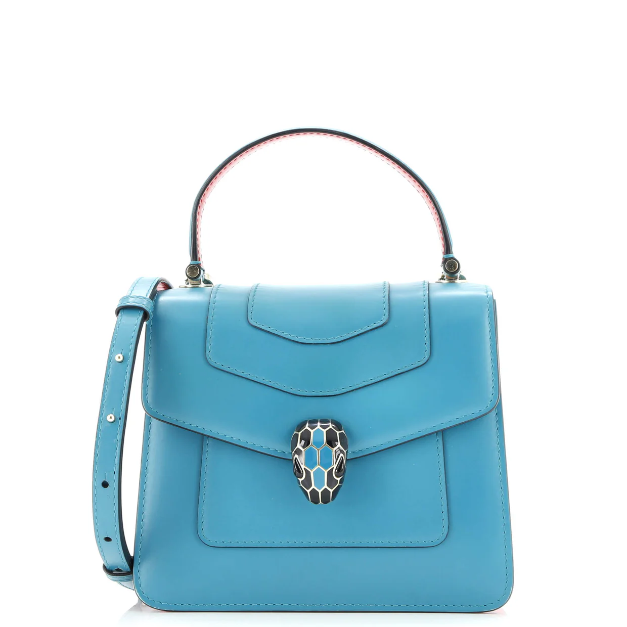 Serpenti Forever Top Handle Bag Leather Small - Deep Luxury