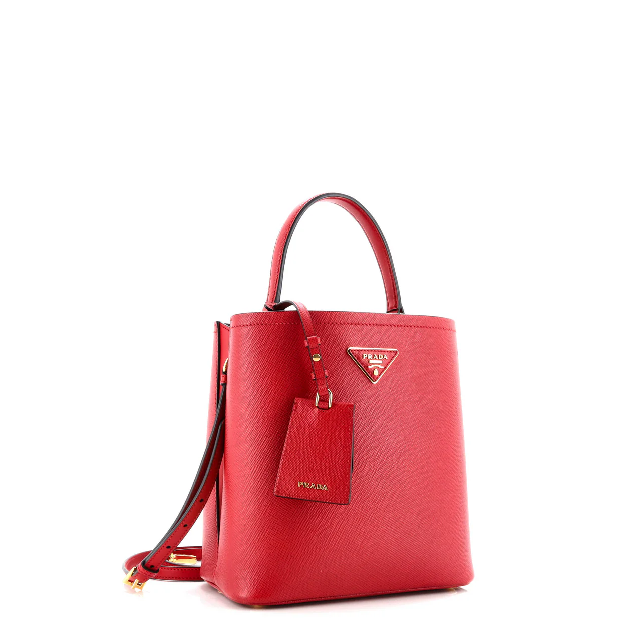 Panier Bucket Bag Saffiano Leather Medium - Deep Luxury