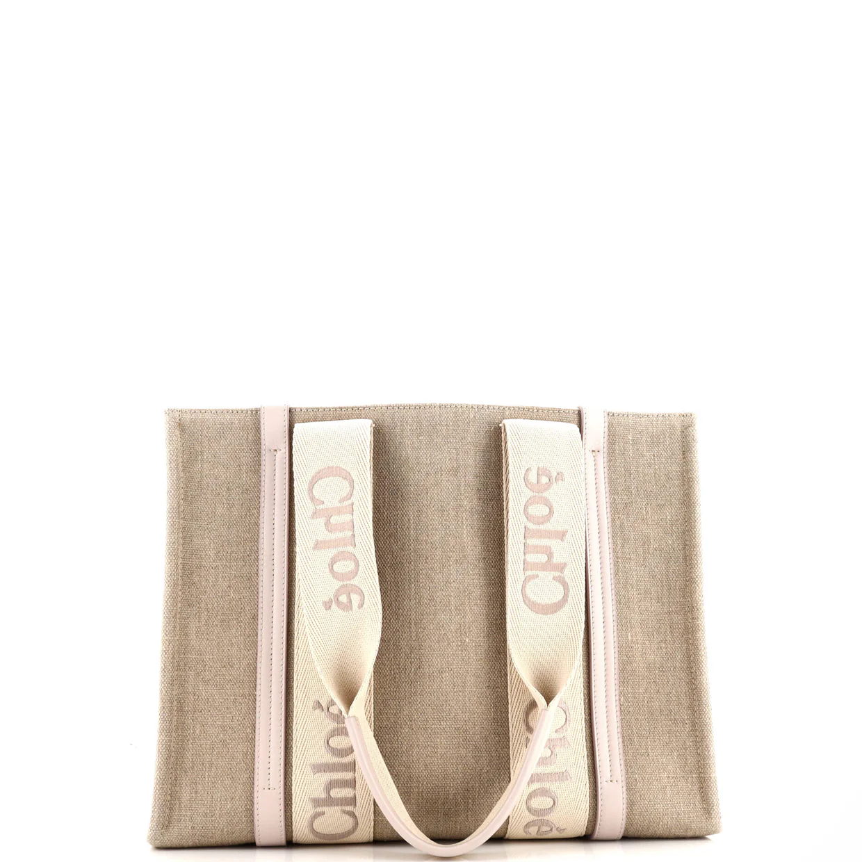 Woody Tote Canvas with Leather Medium - Deep Luxury