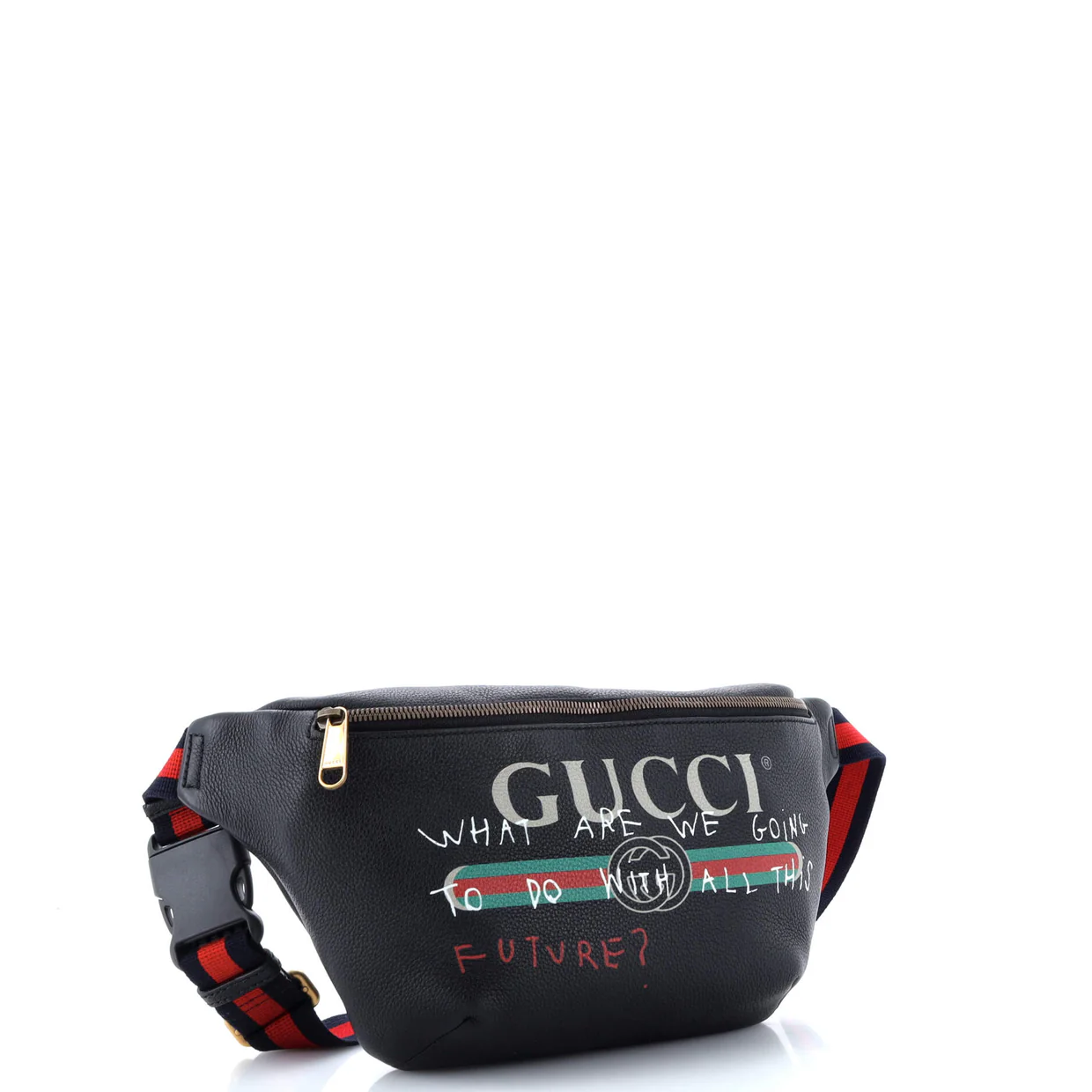 Logo Belt Bag Printed Leather Medium - Deep Luxury