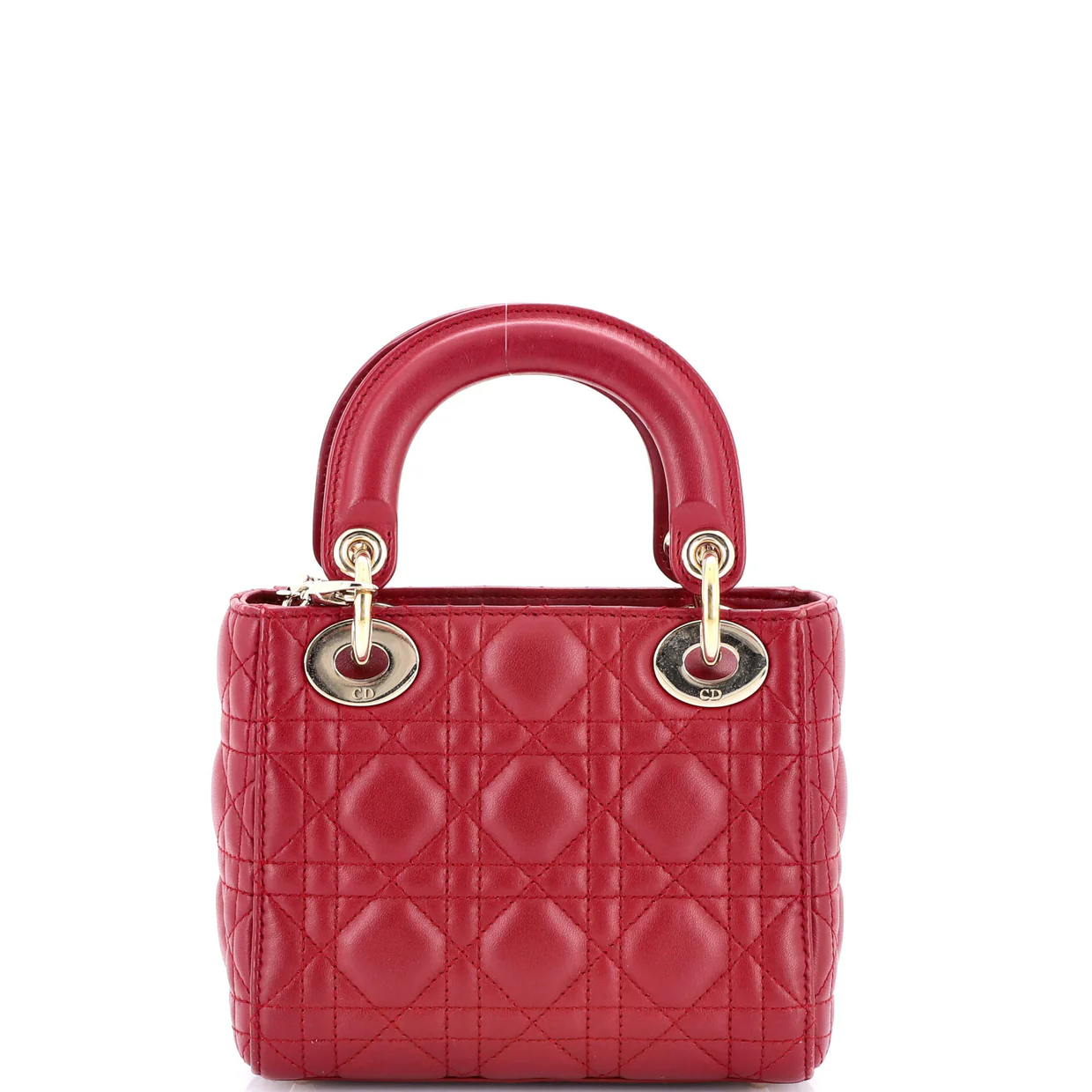 Lady Dior Chain Bag Cannage Quilt Lambskin Mini - Deep Luxury