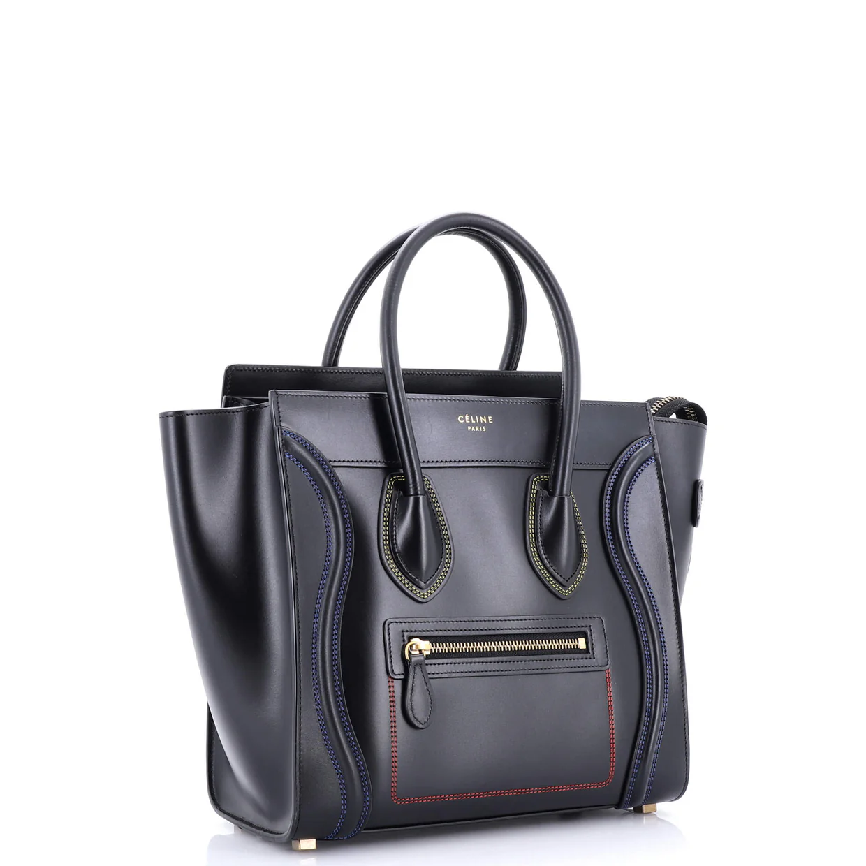 Luggage Bag Smooth Leather Micro - Deep Luxury
