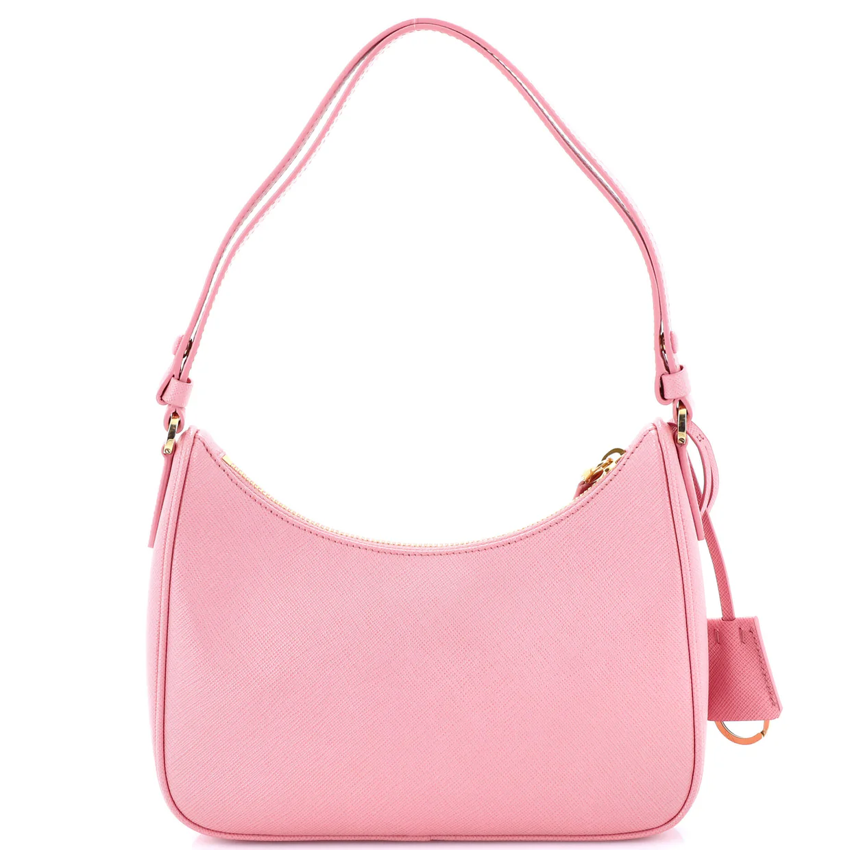 Adjustable Handle Zip Hobo Saffiano Leather Mini - Deep Luxury