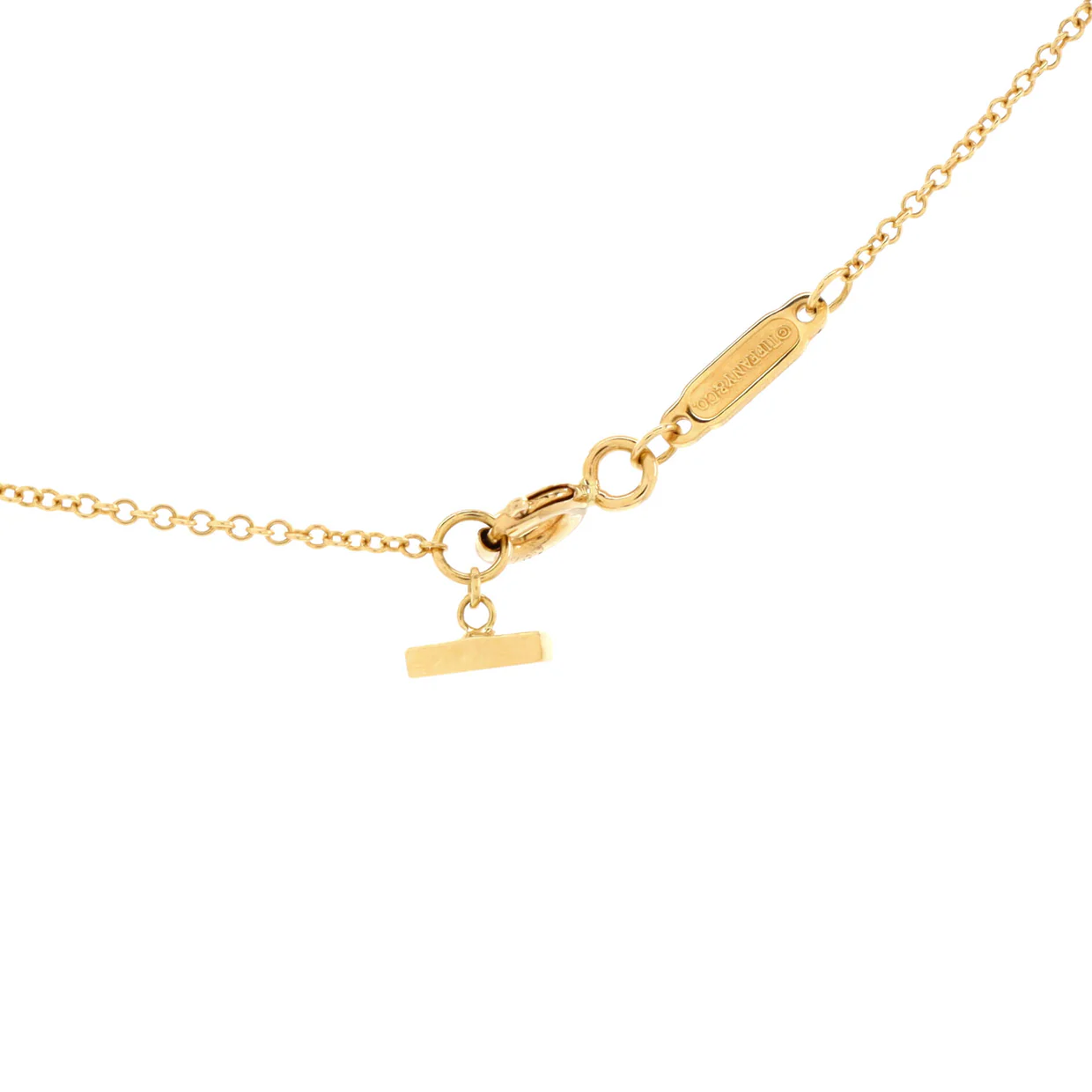 T Smile Pendant Necklace 18K Yellow Gold Small - Deep Luxury