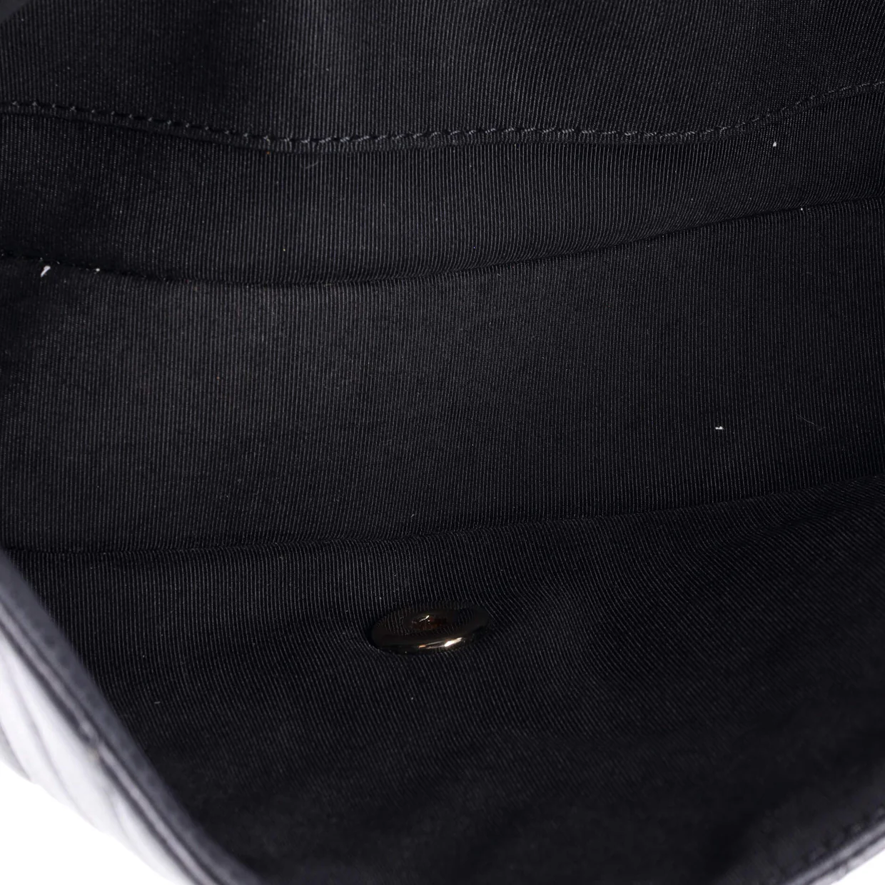 Statement Flap Bag Chevron Calfskin Small - Deep Luxury