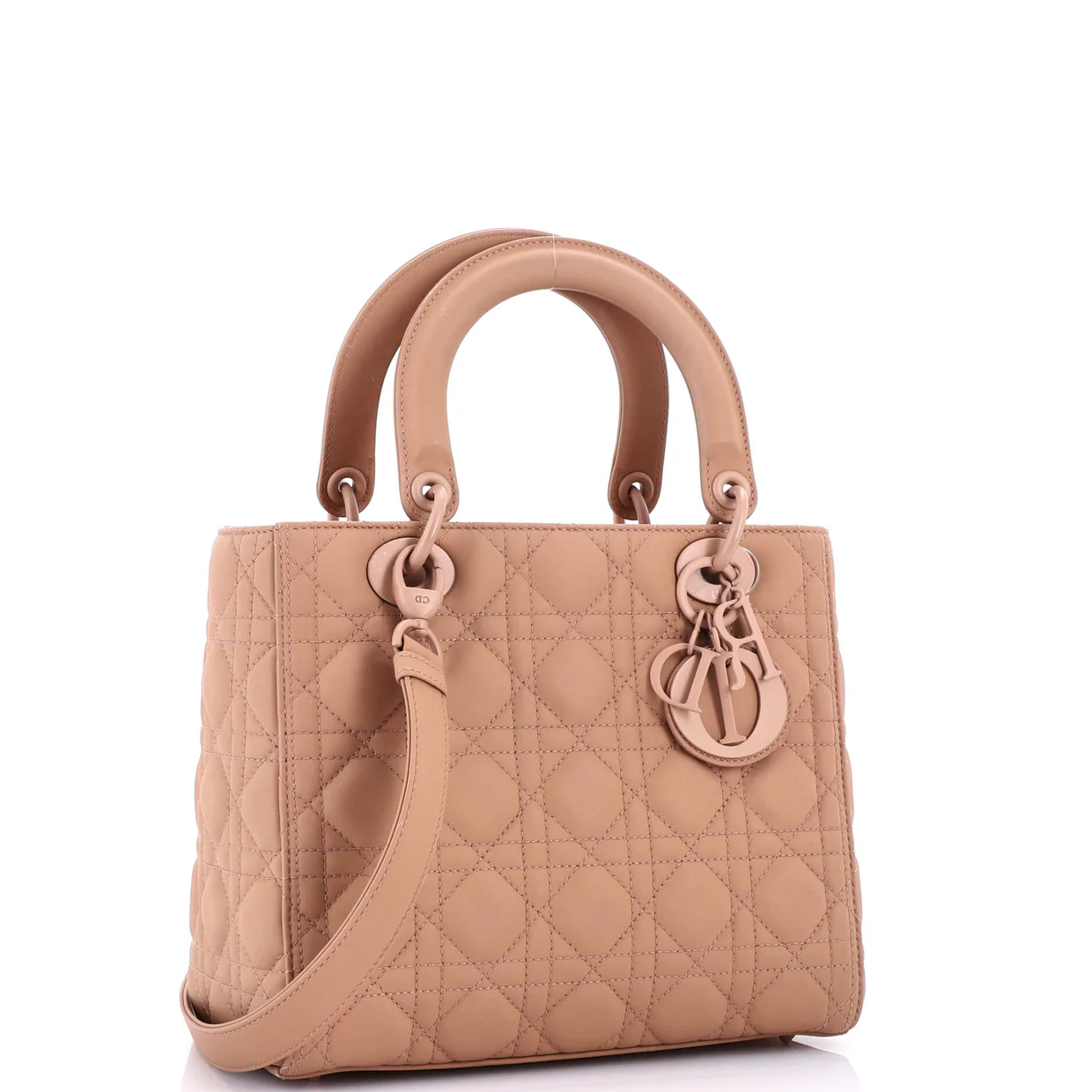 Ultra Matte Lady Dior Bag Cannage Quilt Calfskin Medium - Deep Luxury