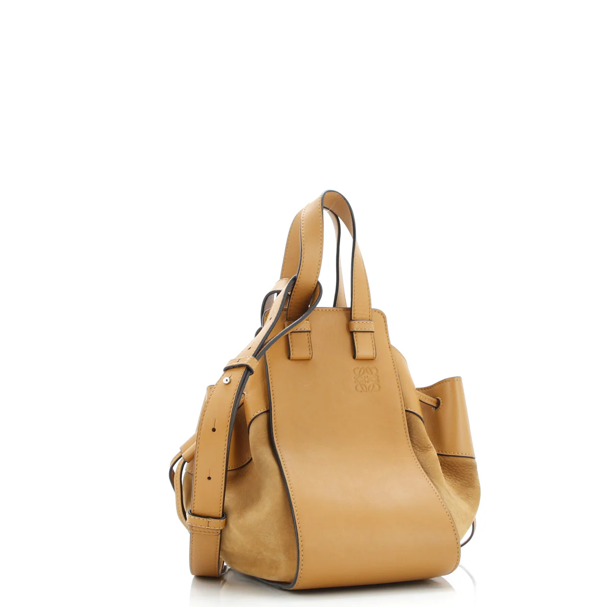 Hammock Bag Leather and Suede Small - Deep Luxury