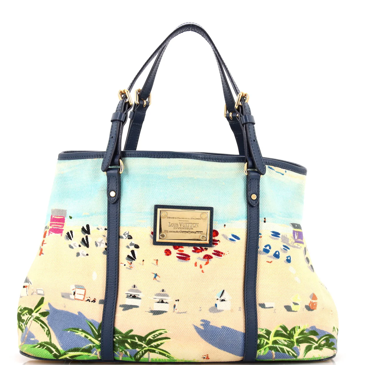 Ailleurs Cabas Limited Edition Printed Canvas PM - Deep Luxury