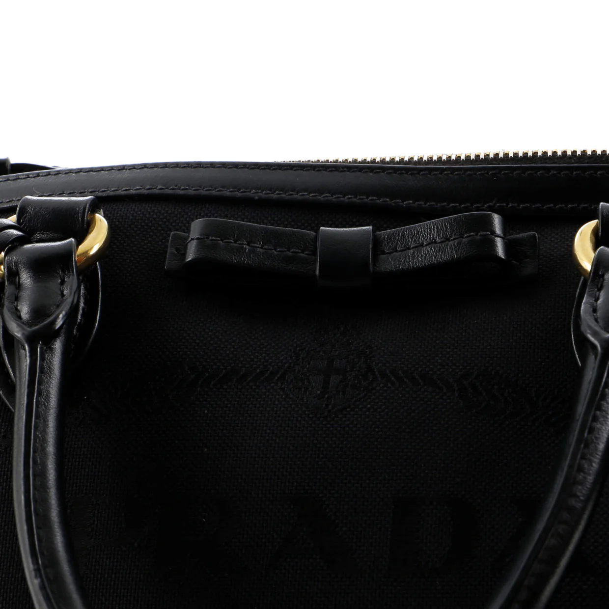 Logo Convertible Zip Tote Canvas with Leather Small - Deep Luxury
