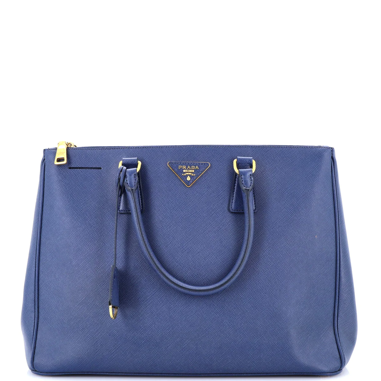 Double Zip Lux Tote Saffiano Leather Large - Deep Luxury