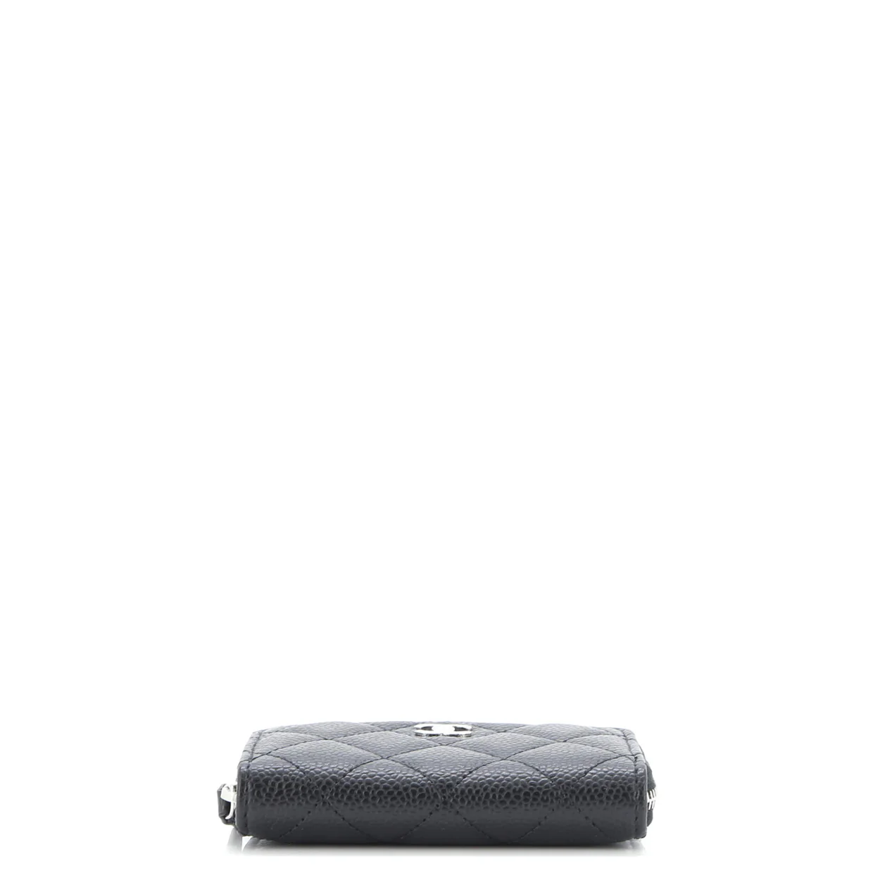 CC Zip Coin Purse Quilted Caviar Small - Deep Luxury