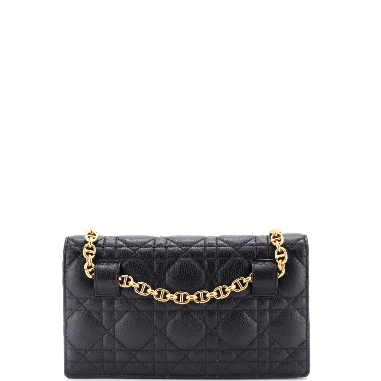 Caro Belt Pouch with Chain Cannage Quilt Calfskin - Deep Luxury