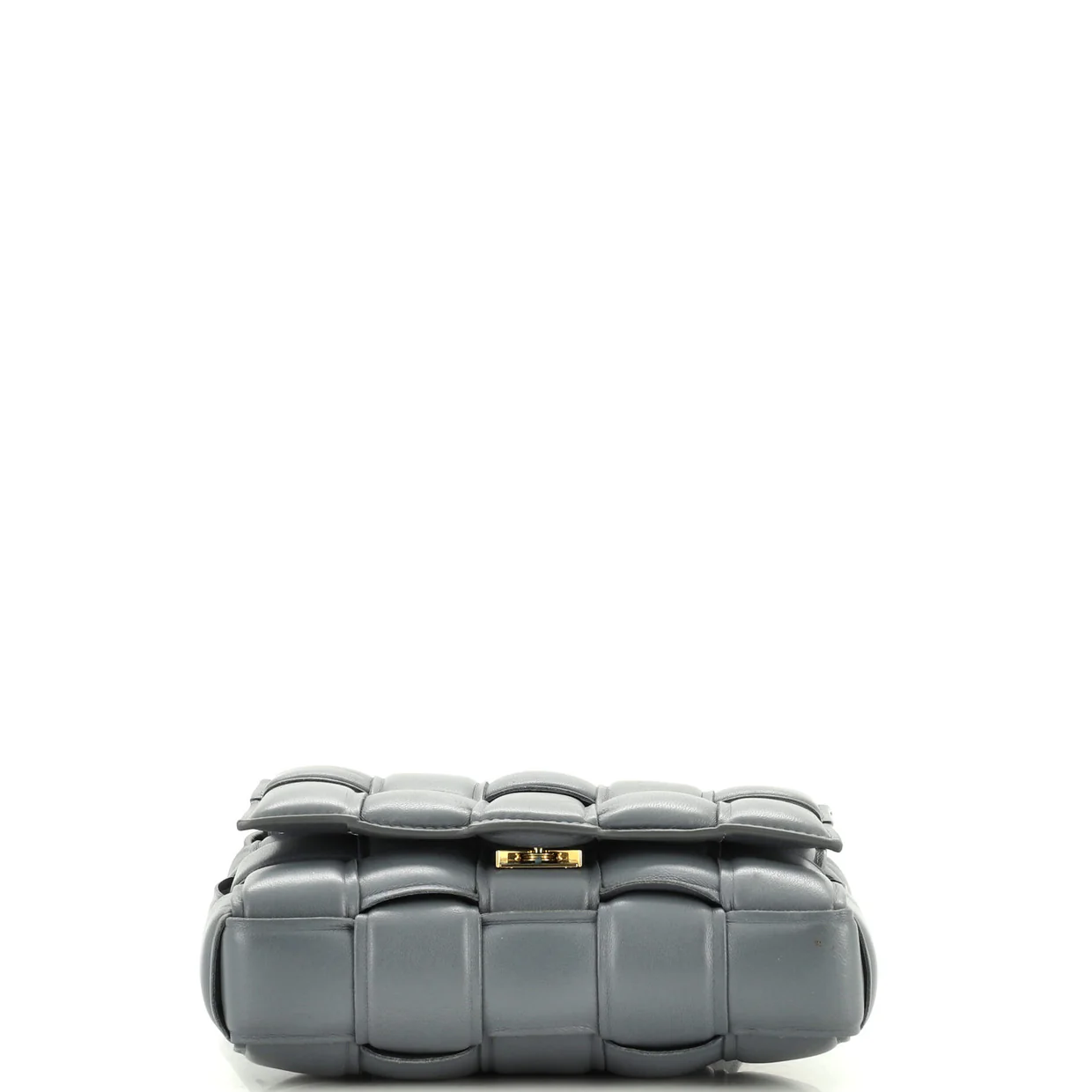 Cassette Crossbody Bag Padded Maxi Intrecciato Leather Small - Deep Luxury