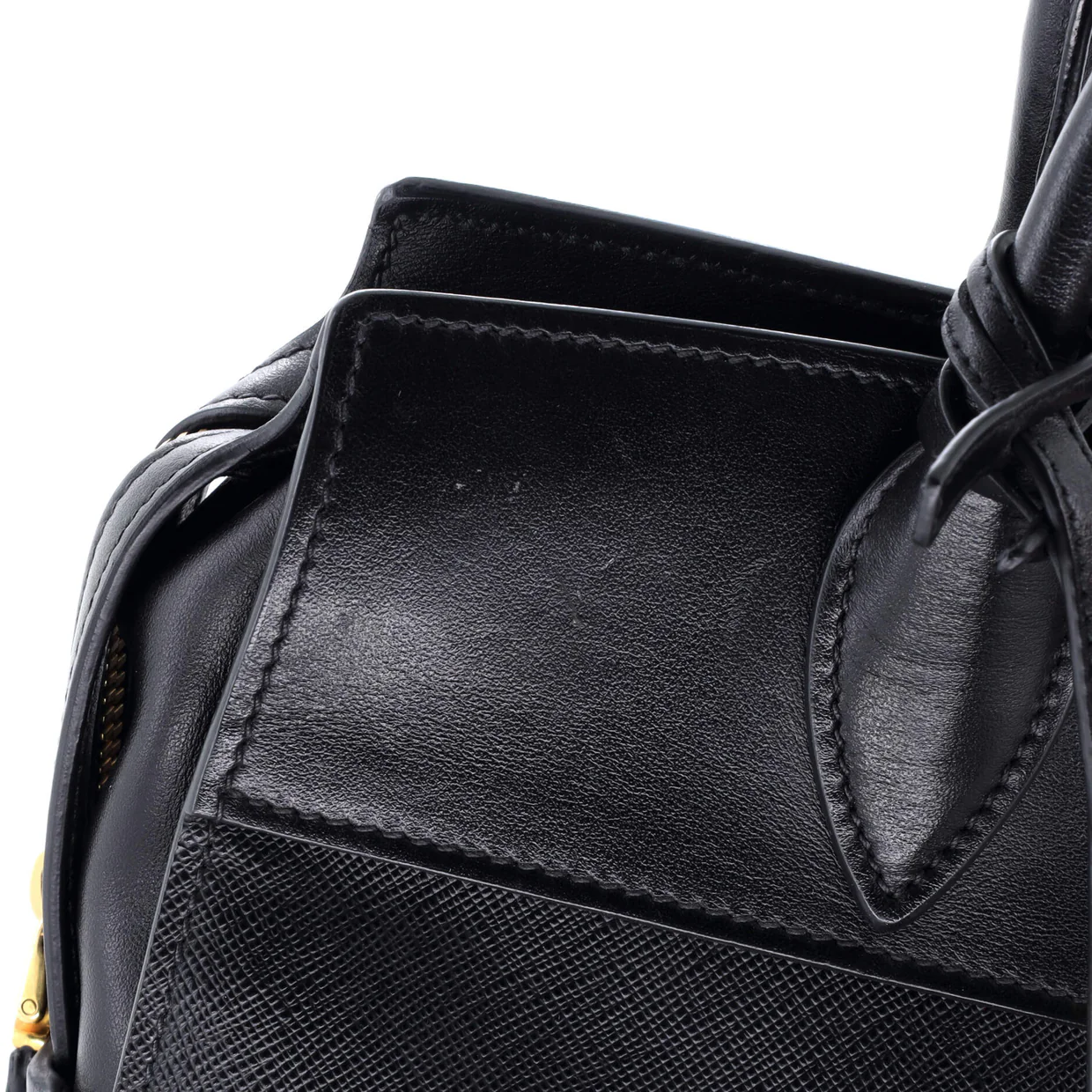 Esplanade Tote Saffiano with City Calf Medium - Deep Luxury