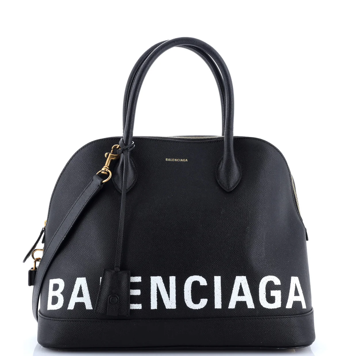 Logo Ville Bag Leather Medium - Deep Luxury