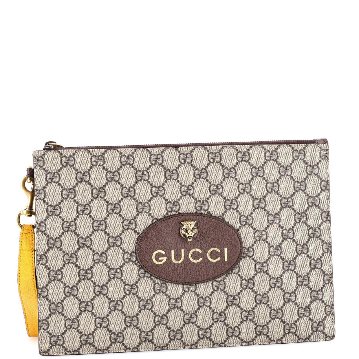 Neo Vintage Wristlet Pouch GG Coated Canvas - Deep Luxury