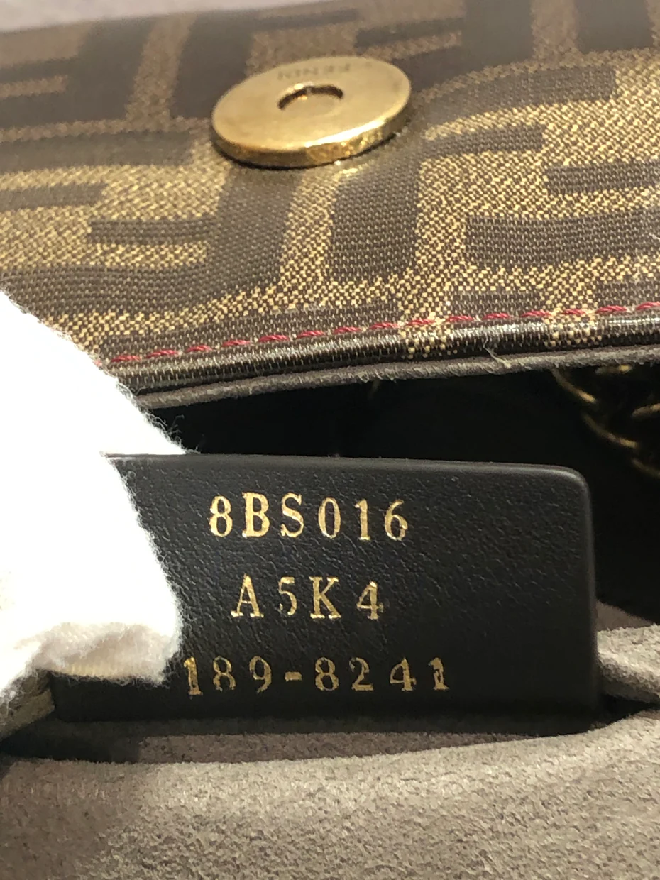 FF Logo Stamp Flap Bag Zucca Coated Canvas Mini - Deep Luxury