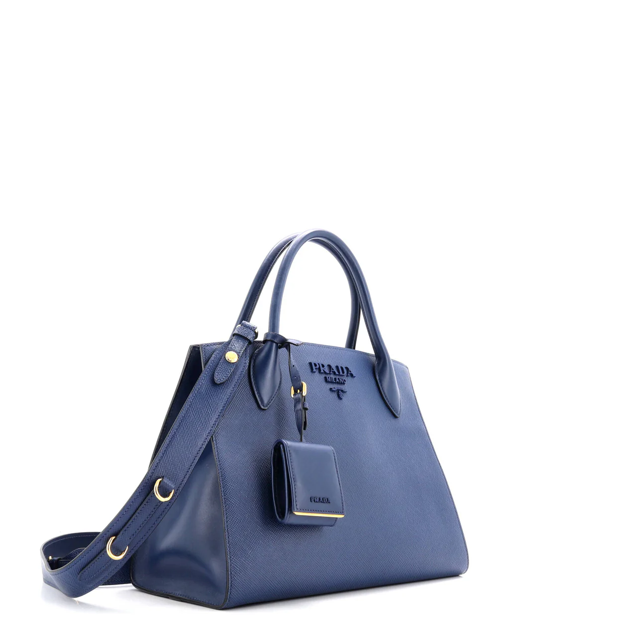 Monochrome Tote Saffiano with City Calf Medium - Deep Luxury
