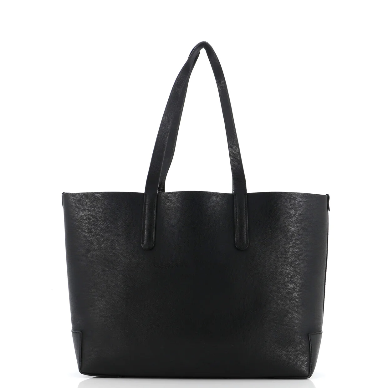 TB Logo Tote Leather Medium - Deep Luxury