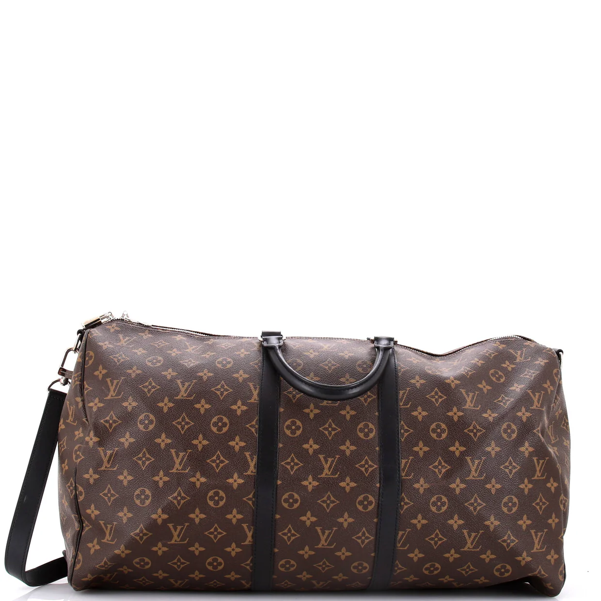 Keepall Bandouliere Bag Macassar Monogram Canvas 55 - Deep Luxury