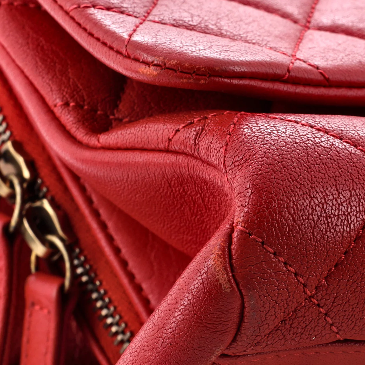 Trapezio Flap Bag Quilted Sheepskin Large - Deep Luxury