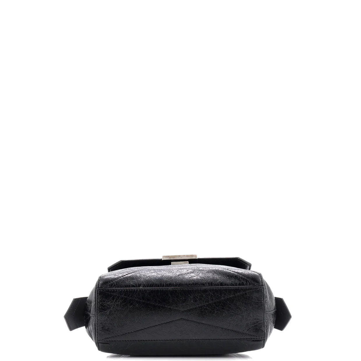 ID Flap Bag Crinkled Glazed Leather Small - Deep Luxury