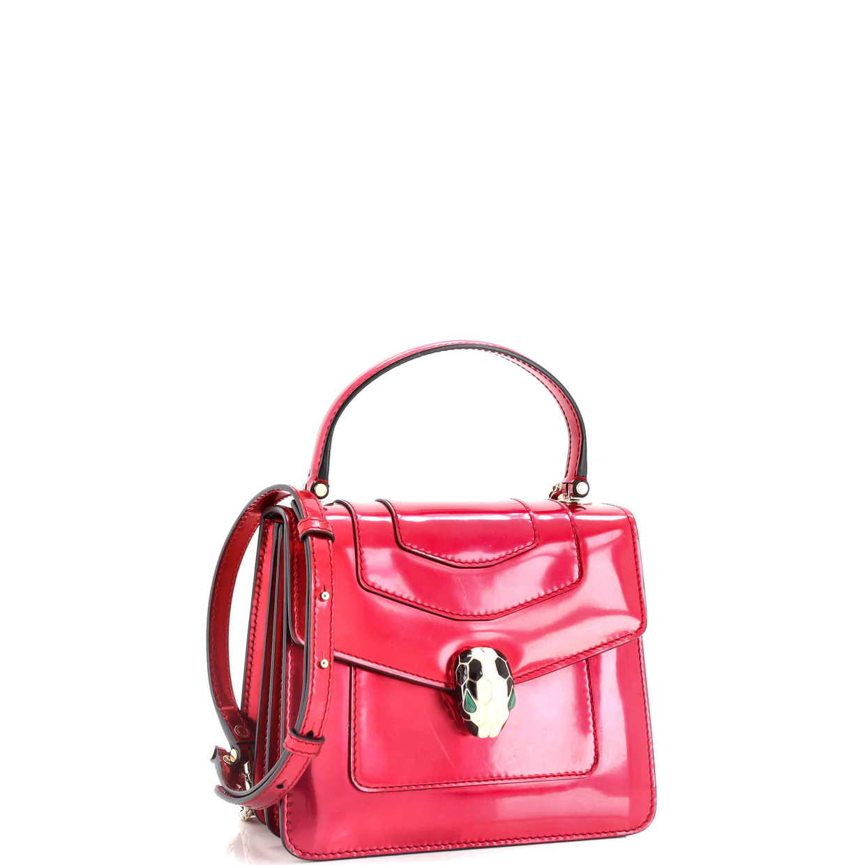 Serpenti Forever Top Handle Bag Leather Small - Deep Luxury