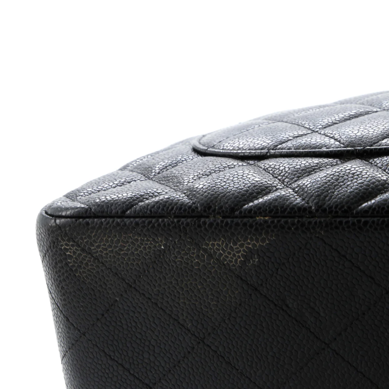 Classic Double Flap Bag Quilted Caviar Jumbo - Deep Luxury