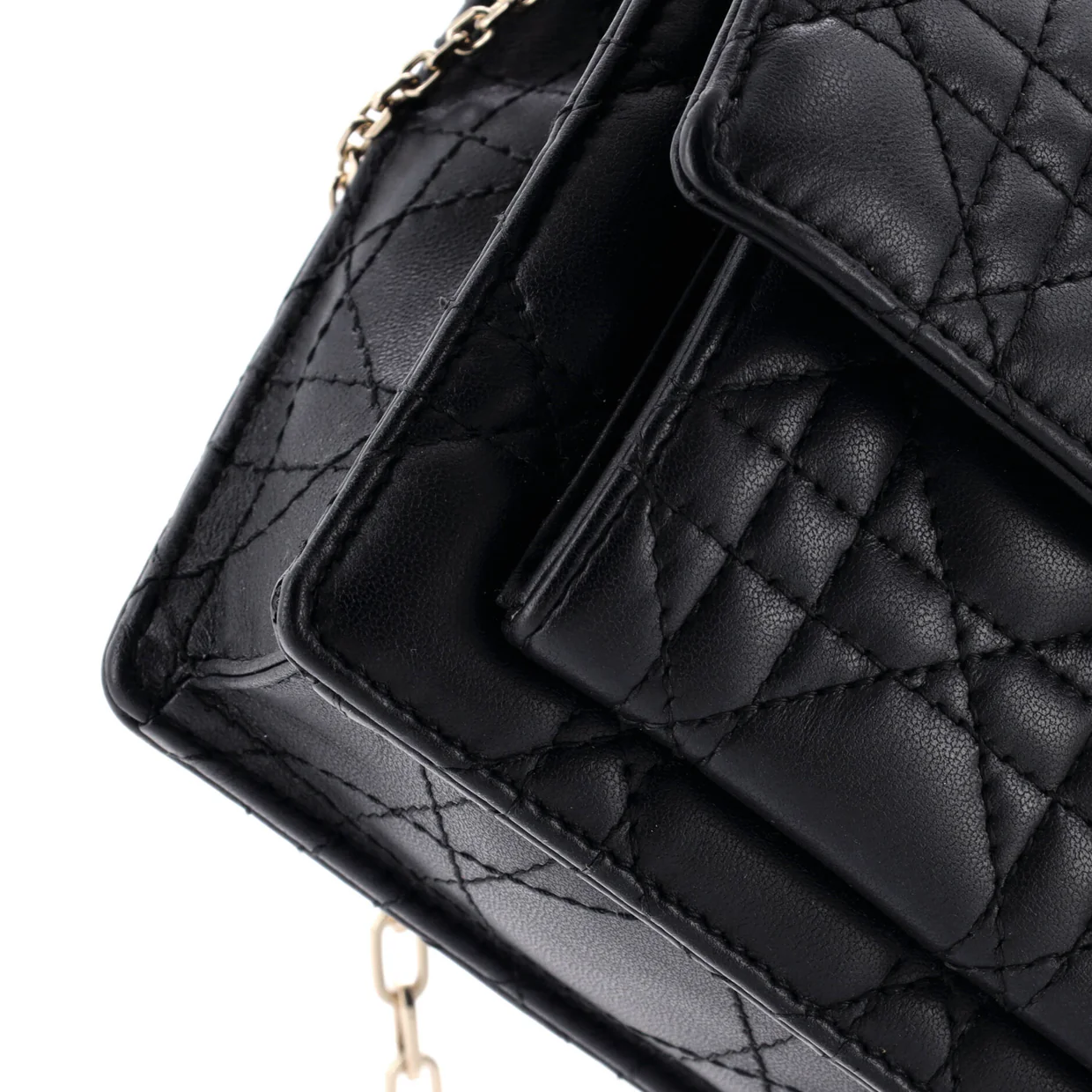 Miss Dior Charms Chain Pouch Cannage Quilt Lambskin - Deep Luxury