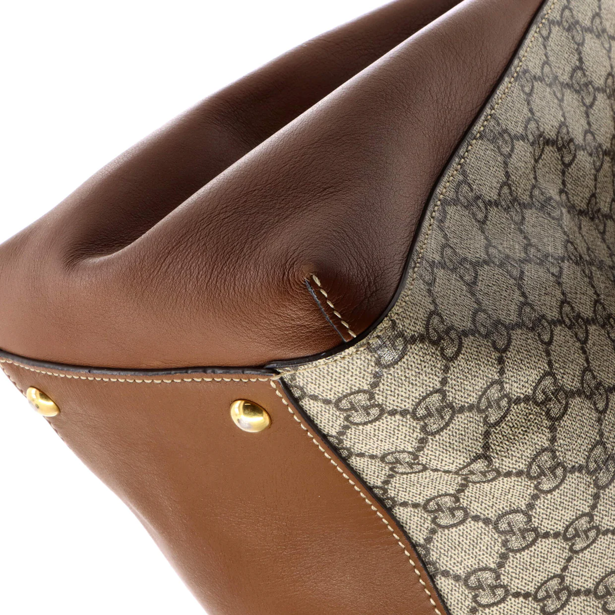 Convertible Tote GG Coated Canvas with Leather Medium - Deep Luxury