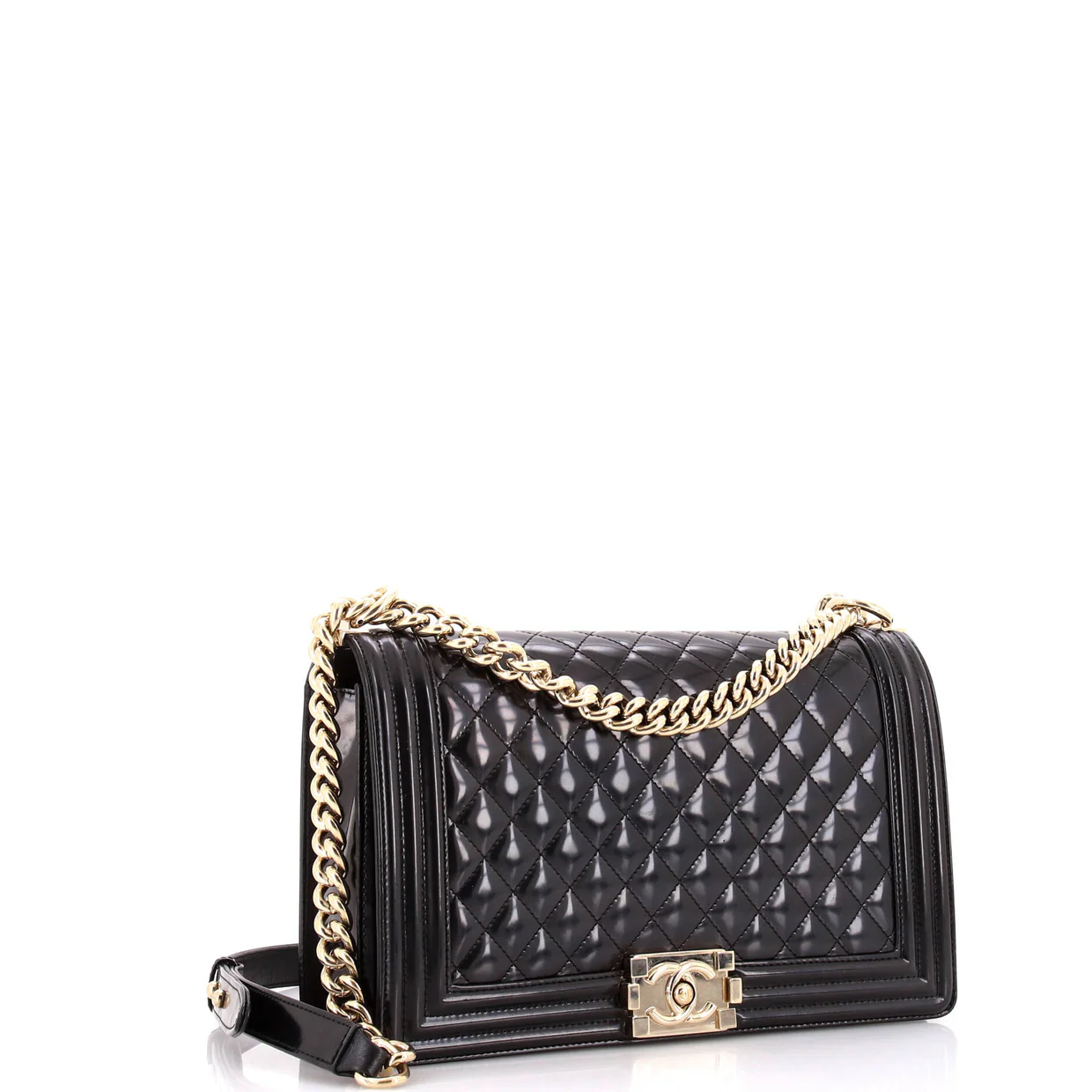 Boy Flap Bag Quilted Iridescent Glazed Calfskin New Medium - Deep Luxury